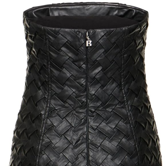 ROTATE | Interwoven, Vegan Leather, Strapless, Minidress - Picture 8 of 16